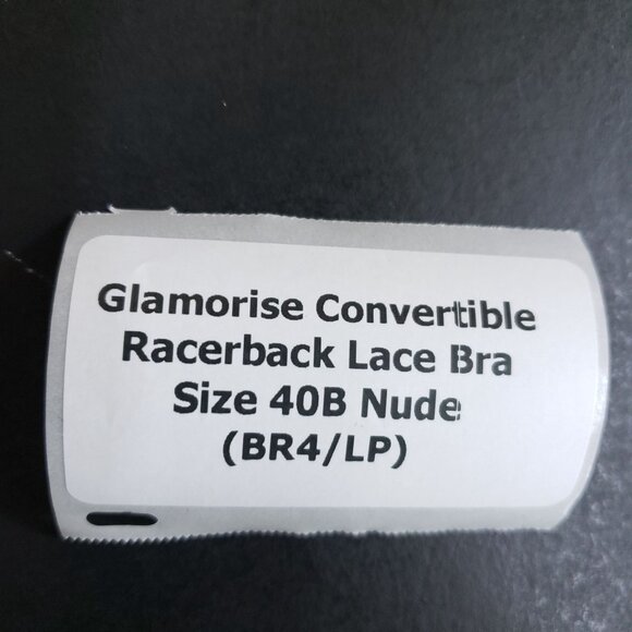 Glamorise Convertible Racerback Lace Bra Size 40B Nude Adjustable Straps - Picture 6 of 6